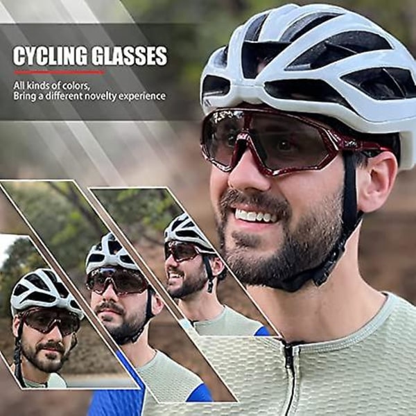 Pyöräilylasit Miesten Photochromic Aurinkolasit Naiset Mtb Maastopyörä Polkupyörä color 6