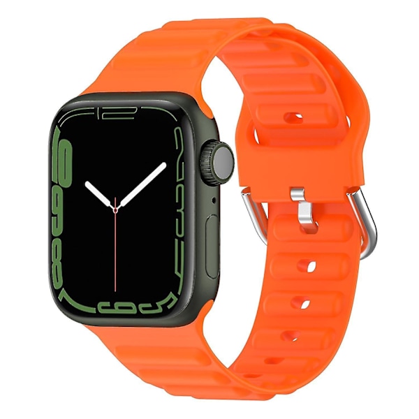 Rannekkeet Apple Watch Ultra 49mm/SE/SE (2022) 44mm/Series 8/7 45mm/6/5/4 44mm/3/2/1 42mm Wave Orange, Orange B Apple Watch Ultra 49mm