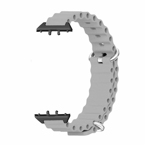 For Samsung Galaxy Fit3 erstatningsrem Drop-resistent silikon klokkebånd Grey