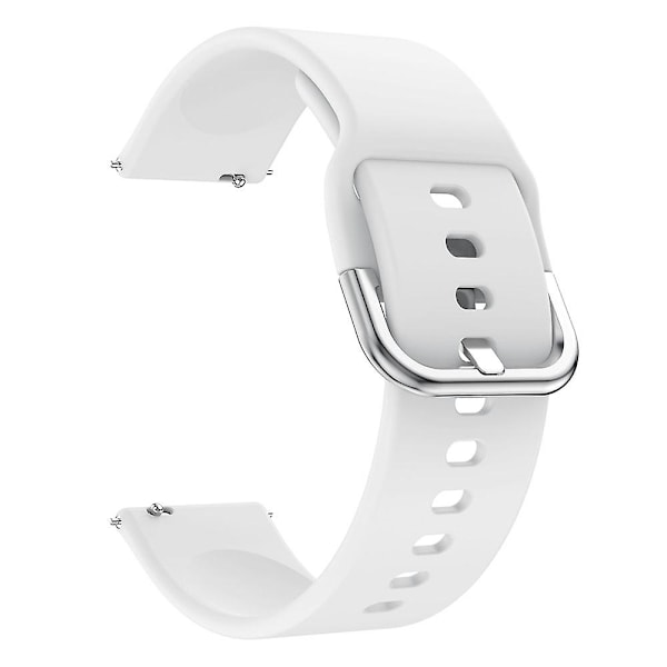 Silikoneurrem med metallespænde til Samsung Galaxy Watch3 45mm White B Samsung Galaxy Watch3