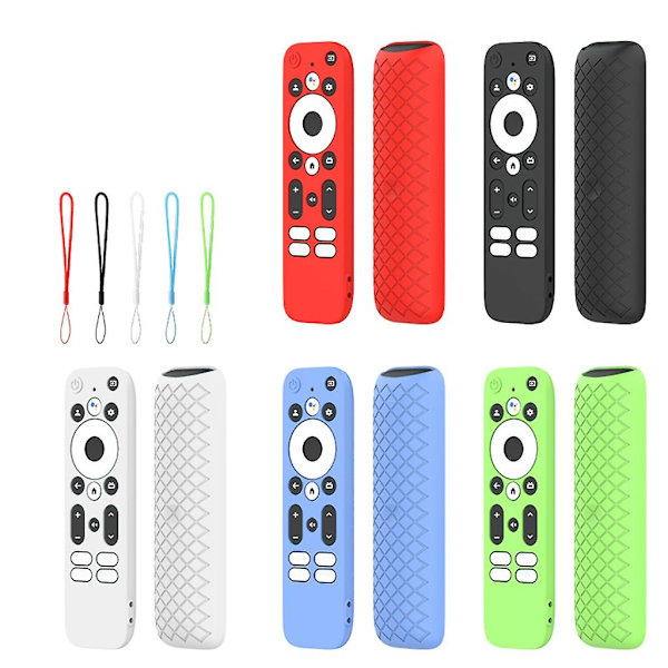 Silikonfjernkontrolldeksel for Mecool Kd3 Android Stick Control Sleeve Lanyard Black