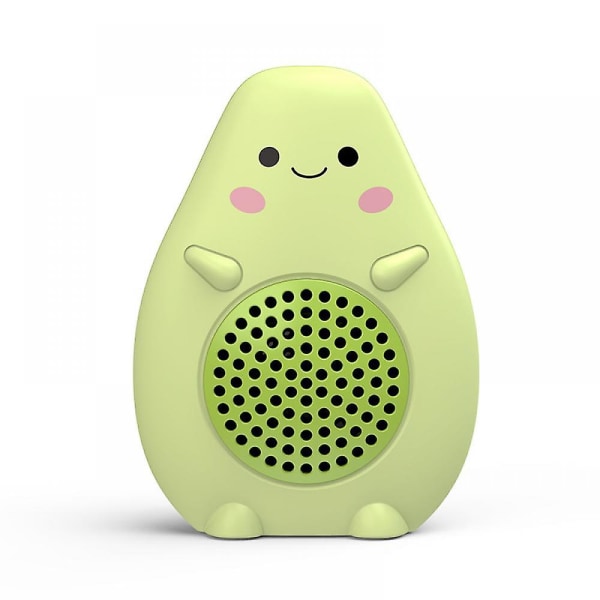 Wekity Mini trådlös grön högtalare, bärbar utomhushögtalare för bas, med rem, stöd för FM-radio, TF-kortuppspelning
