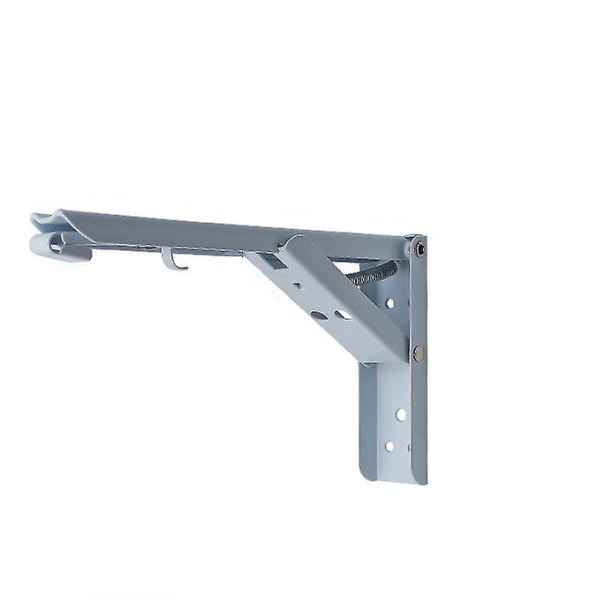 Rustfritt stål Folding Triangle Bracket Vegg Foldeskillevegg 10inch white