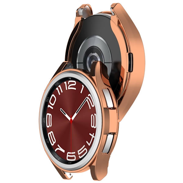 Skyddande fodral för Samsung Watch6 Classic 43 mm Rose Gold