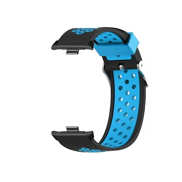 Justerbart bälte Armband Armband Andningsbar svettsäker rem för Band 8 Pro Black blue