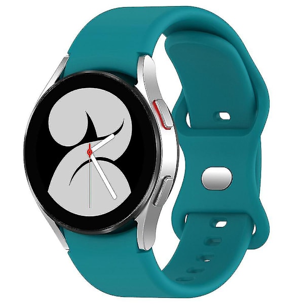 Samsung Galaxy Watch 4/Watch 4 Classic -rannekke 20 mm, rannekoru perhoslu soljella Indigo, Cyan I Samsung Galaxy Watch4