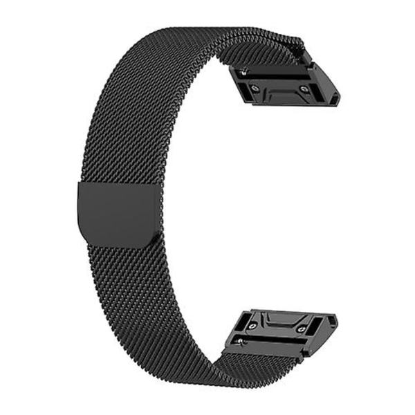 Til Garmin Fenix ​​5s Milanese Watch Band PFB Black