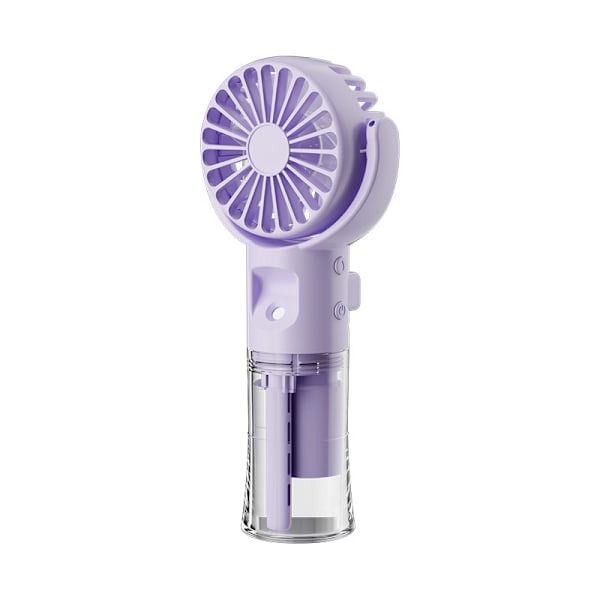 Tuuletin - Kannettava vesisuihkutuuletin USB-latauksella, 4 nopeutta (Violetti)