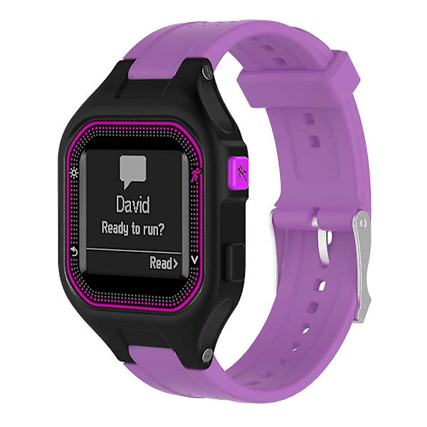Silikonarmbandsbälte för Forerunner 25 watch Hållbara armband Purple