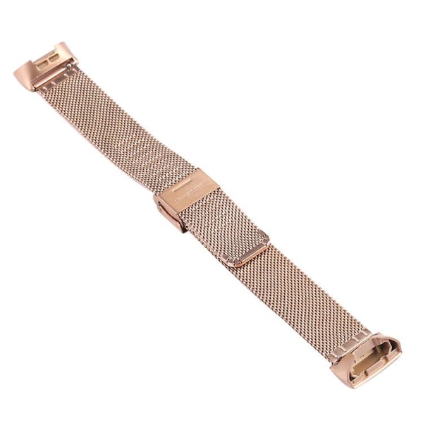 Fitbit Charge 4 Double Insurance -soljelle Milanese Watch Band FDT Rose Gold