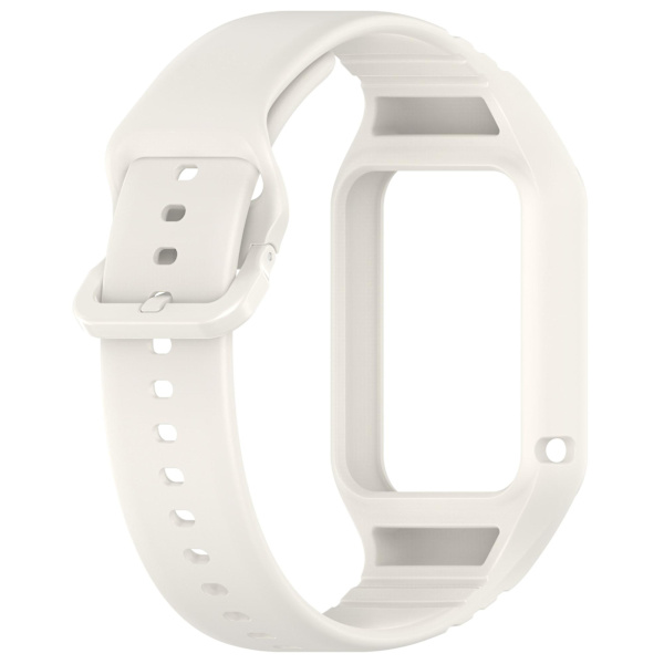 Enkel justerbar klockarmband i flexibelt silikon för Xiaomi Smart Band 8 Pro Beige