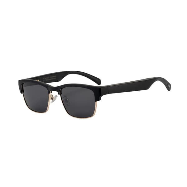 Smarte briller Ky02, Bluetooth-lyd AI-oversettelse, polariserte solbrilleglass (gull)