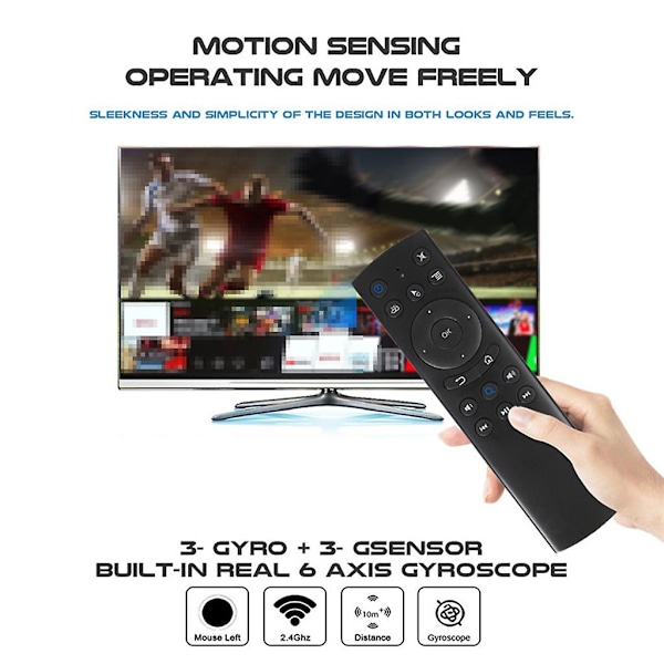For Smart Controller For Lcd Led Tv G20sbts 2.4g Voice Gyroscope Remote Control