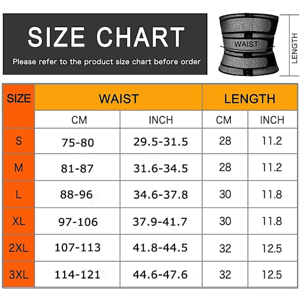 Herre trening Midjetrener Neopren korsett Badstue Svettetrimmer Slankende mage med belter Grey Waist Trainer Belt X-Large