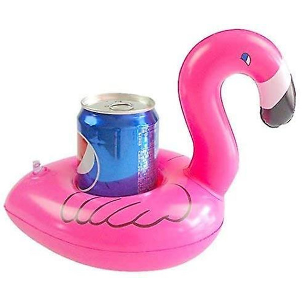 Puhallettava kelluva Flamingo-juomateline 12 pakkaus