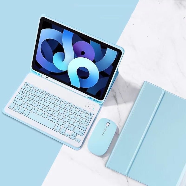 Ipad Trådlöst tangentbord Blacklight Case Cover med mus pennhållare för Ipad Pro 11 tum Blue 2018-2020 pro 11