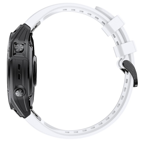 KLB-LWGJ-001 För Garmin Fenix 7 / 7 Pro Remband Ersättning QuickFit 22mm Silikon Armband White