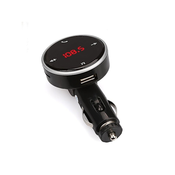 Bluetooth FM-lähetin LCD-näytöllä ja USB-laturilla Androidille/iPhonelle - Mp3-soitin ja handsfree-puhelutarvikkeet,