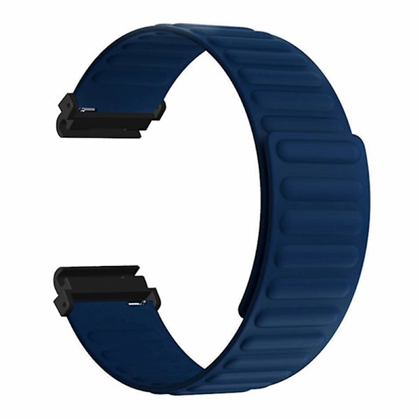 Magnetisk silikoneurrem til Garmin Fenix 7s/6s/5s, med 20mm pc-stik Dark Blue