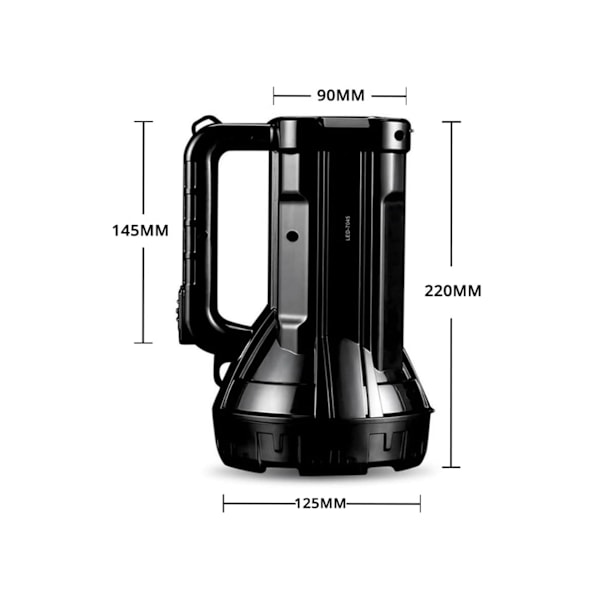 Hög Ljusstyrka Uppladdningsbar Utomhus LED Ficklampa 10W Högeffekts Spotlight Portabel Spotlight