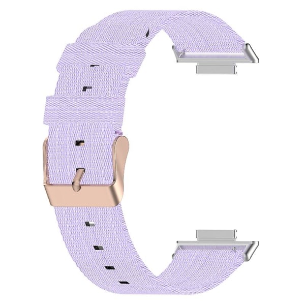 För HuaweiWatch Fit 2 för Smart Watch Nylon Loop Strap Armband Andas handled Light purple