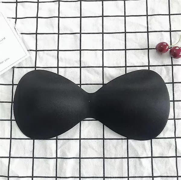 Kroppspassad baddräktsdyna för kvinnor, insert bröstbehåförstärkare Push Up Black