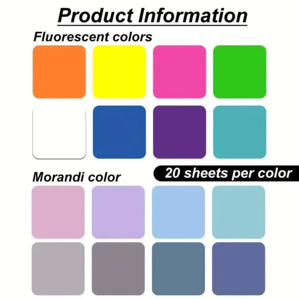 Notesblok - 160 ark klare, gennemsigtige sticky notes (Morandi farve)