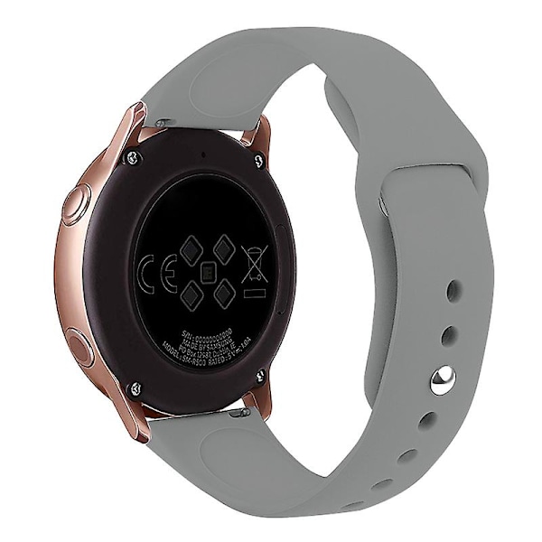 20mm silikoneurrem til Samsung Galaxy Watch6 Classic 47mm 43mm Grey