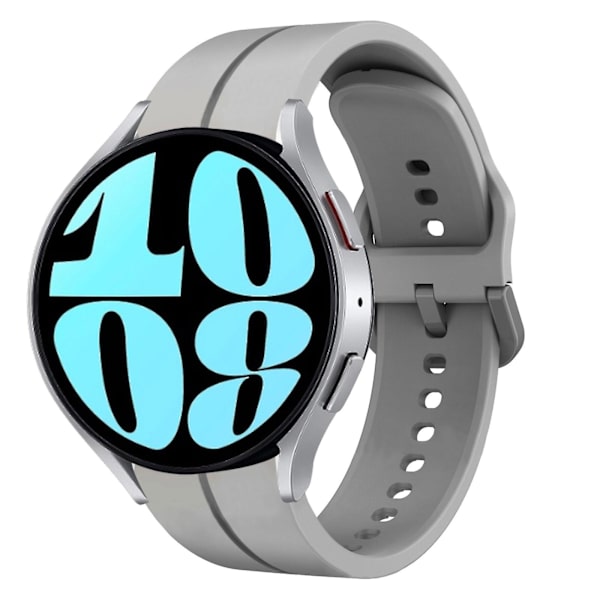 20mm Silikonihihna Samsung Galaxy Watch 6 40mm:lle Grey