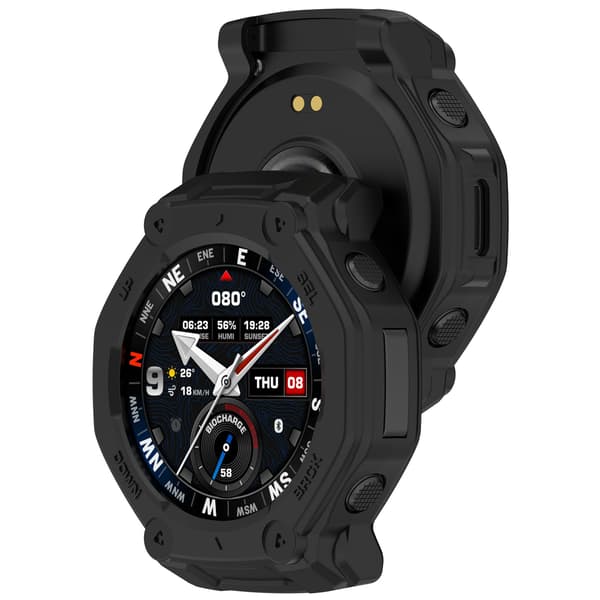 Deksel til Amazfit T-REX 3 Pro 48MM, Halvlukket TPU-rustning (hvit) White