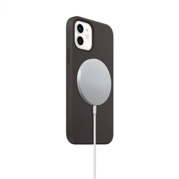15W MagSafe-kompatibel trådlös laddare med metallram inbyggda magneter för iPhone 12