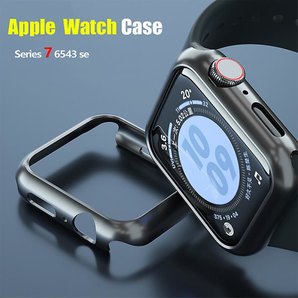 Case Apple Watch cover 41mm 45mm 44mm 40mm 44mm Lisävarusteet PC suojapuskuri Iwatch Series 6 Se 5 4 3 7 8 42mm 38mm case 40mm series 654SE Mindnight blue