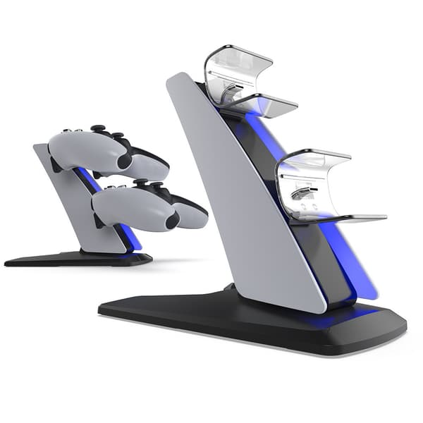 Opladerstation - Til PS5 Gamepad, To Controllere Kan Oplades Samtidigt