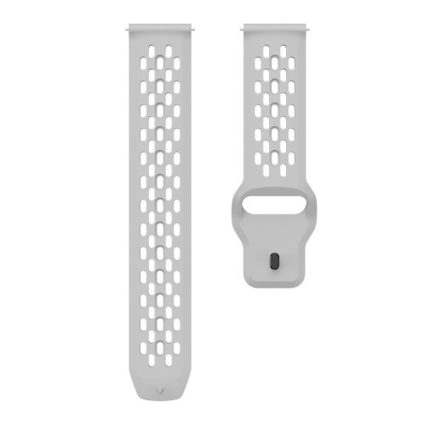 Garmin vivoactive 5 / Venu 2 Plus 20mm silikonklockarmband, ihålig justerbar rem Light Grey
