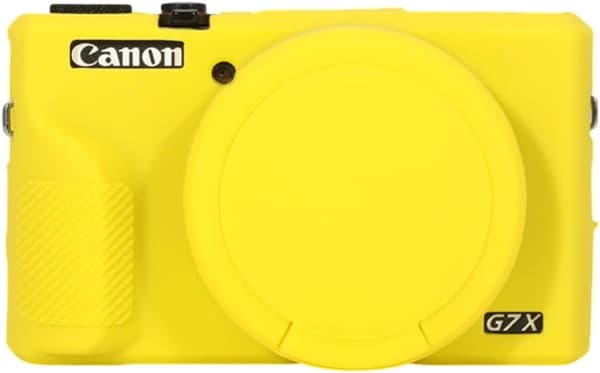 Etui - For Canon Powershot G7X Mark Iii Digitalkamera, Med Avtakbart Linsedeksel (Gul)