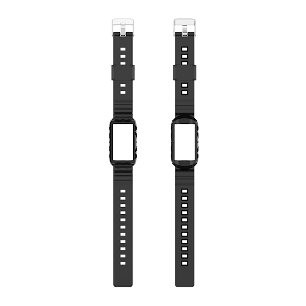 Silikon One Body Armor klokkearmbånd for Fitbit Charge 4 Black