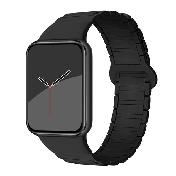 Armbånd til Xiaomi Smart Band 8 Pro/9 Pro, silikone magnetisk urrem (sort)