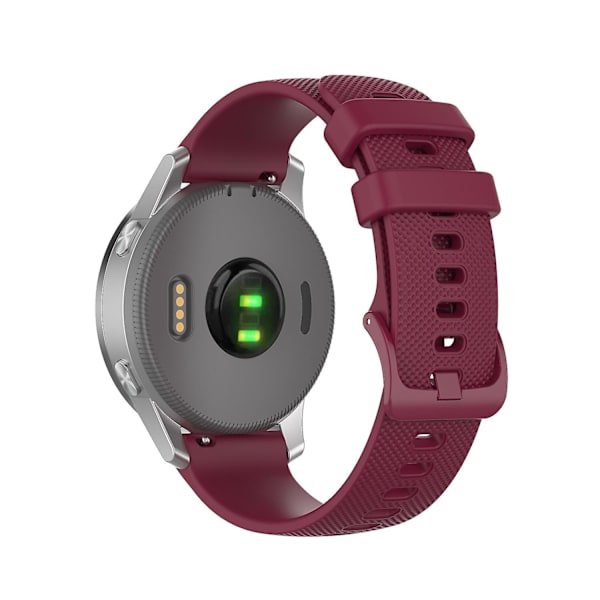 Klokkearmbånd 20mm for Samsung Galaxy Watch4 46mm 42mm/Galaxy Watch4 44mm 40mm/Galaxy Watch Wine red F Samsung Galaxy Watch4