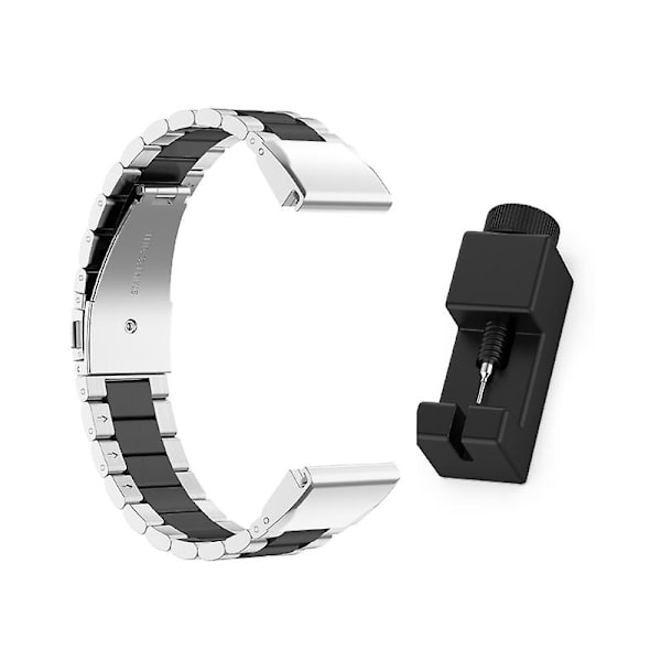Svettsäker armband för Fenix ​​7/S/X 20mm/22mm/26mm antikorrosionsbälte Silver Black FENIX 7S 20mm
