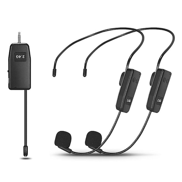 One For Two Trådløs Headset Mikrofon Headset Forforstærker