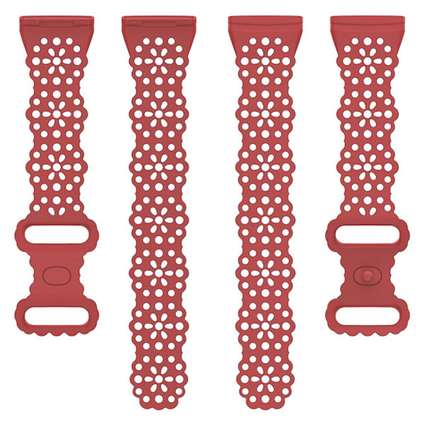 Silikonarmbånd for Fitbit Versa 4 / 3 / Sense 1 / 2 Red