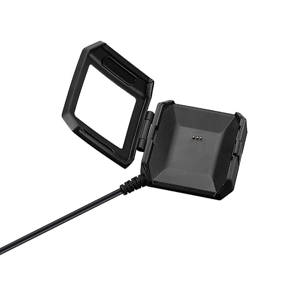 2-i-1 Opladerkabel Opladerholder Strømstativ Adapter Til Fitbit Ionic Ur