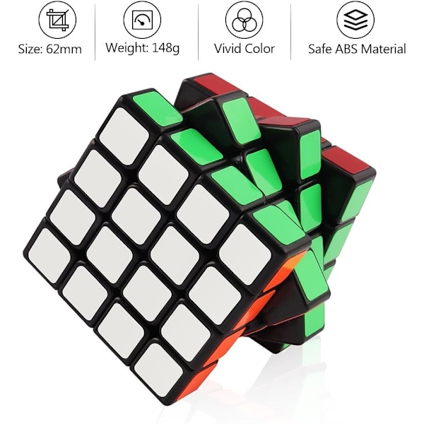 4X4 Speed Cube 4X4X4 Magiskube Puslespill Lekeutstyr Utdanningsgaver For Barn