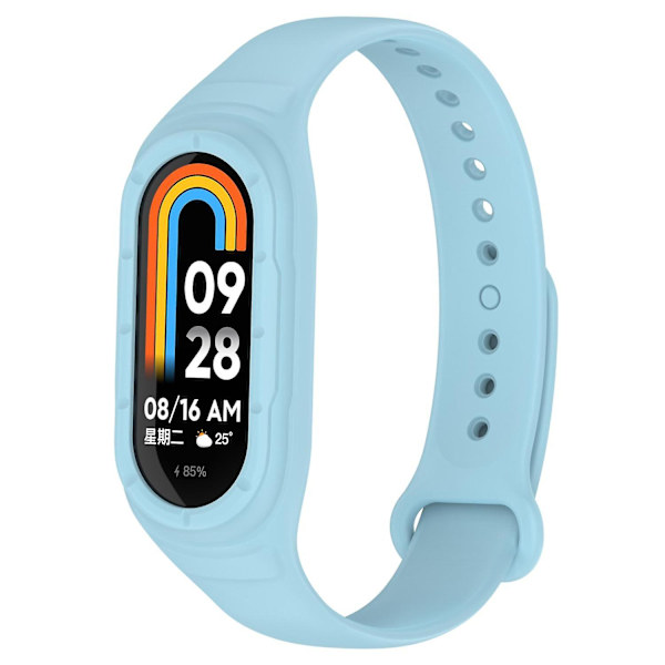 For Xiaomi Smart Band 8 Reserve Silikon Watch Rem Light blue, Baby Blue L Xiaomi Smart Band 8