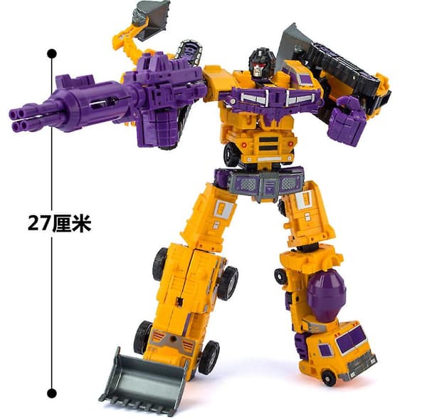 G1 Transformert Constructicon Devastator Sett 6 I 1 100% Komplett Figurer Green