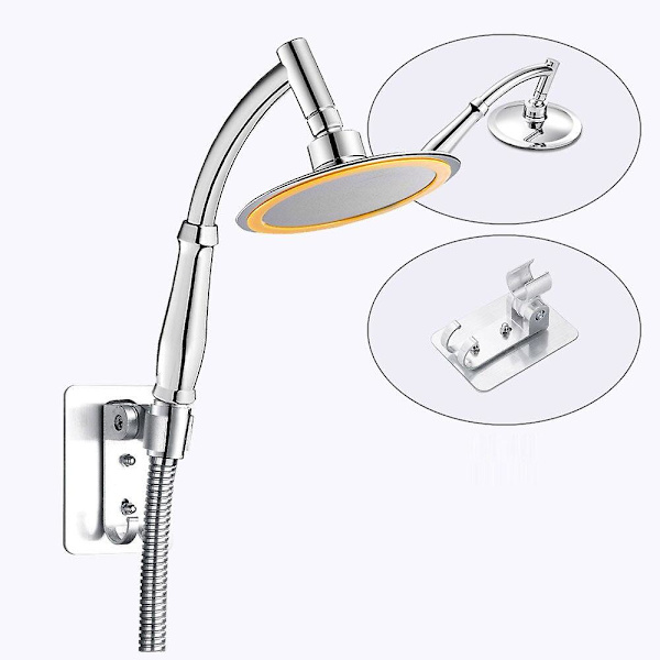 6 tum högtrycks 360 justerbar stor rund stor regnspruta badrum handhållen duschmunstycke Shower and bracket