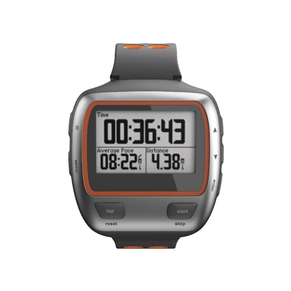 For Garmin Forerunner 310XT silikone urrem Grey Orange