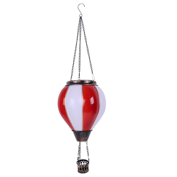 Varmluftsballong solcellslykta LED-ljus med flammeffekt utomhusdekorativ #14