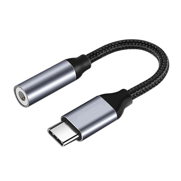 USB C till 3,5 mm-uttag, USB C 3,5 mm-adapter, USB C Aux-adapter, USB C till 3,5 mm Aux-ljudadapter, USB C-hörlursadapter in