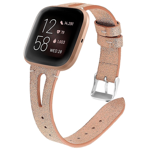 For Fitbit Versa 2 -ranneke Champagne Gold